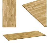 HamaLa, ripiano rettangolare in legno di quercia massiccio, 23 mm, 140 x 60 cm, accessorio di ricambio