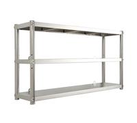 Hamankim Scaffalatura da parete resistente mensola galleggiante in acciaio inossidabile a 3 livelli ripiano per forno a microonde organizer per ripiani in piedi per dispensa ripostiglio(100x35x75cm)