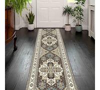 Hamankim Tappeto Tradizionale per corridoio 1 m 150 cm 2 m 250 cm 300 cm 4,5 m 5 m 6 m Grigio Lungo Tappeto corridori, Cucina Ingresso Scale Ingresso Pavimento tappeti (Size : 70x600cm)