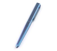 Hamans Penna a sfera in titanio con tappo a clip, 13,2 cm, penna tattica compatta EDC per il trasporto quotidiano