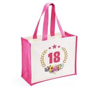 hamatata Regalo Bambina 18 Anni, Borsa Tote in Tela Per Il 18º Compleanno, Cotone Tote Bag Borsa Shopper, Ideale Come Regalo Di Compleanno Per Figlia O Nipote