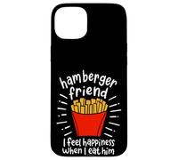 Hamberger Friend I Feel Happiness When I eat A Him - Custodia per iPhone 15 Plus