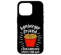 Hamberger Friend I Feel Happiness When I eat A Him - Custodia per iPhone 16 Pro