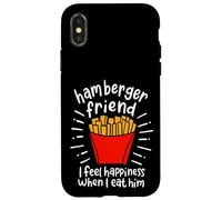 Hamberger Friend I Feel Happiness When I eat A Him - Custodia per iPhone X/XS