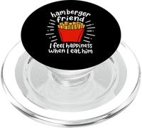 Hamberger Friend I Feel Happiness When I eat A Him - PopSockets PopGrip per MagSafe