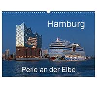 Hamburg - Perle an der Elbe (Wandkalender 2026 DIN A3 quer), CALVENDO Monatskalender: Hamburg bietet mehr als Schiffe und Hafen, Stadtteile wie Wilhelmsburg, oder Bergedorf sind auch sehr interessant.