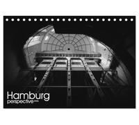 Hamburg perspective 2026 (Tischkalender 2026 DIN A5 quer), CALVENDO Monatskalender: Schwarzweiß Kalender Hamburg City