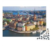Hamburg Puzzles 1000 Pezzi Materiale Riciclabile Harbor City Anziani Puzzles Impossible Hard Difficult Sfidante Educativo Gioco per Men 70x50cm/1000pcs