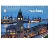 Hamburg (Tischkalender 2026 DIN A5 quer), CALVENDO Monatskalender: Eine fotografische Reise durch das abendliche Hamburg