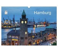 Hamburg (Wandkalender 2026 DIN A3 quer), CALVENDO Monatskalender: Eine fotografische Reise durch das abendliche Hamburg