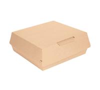 Hamburger Box Cartoncino Avana 23,5x24x8,7h cm 50 pz - Garcia de Pou - Panino
