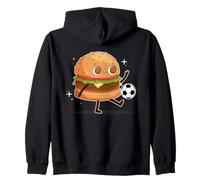 Hamburger Calcio Hamburger & Formaggio ART SUL RETRO Felpa con Cappuccio