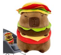 Hamburger Capybara Peluche Peluche Capybara Super Soft Doll Pillow, Cofortable Capybara Peluche Figure Toy | Giocattolo animale per Easter