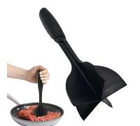 Hamburger Chopper - Heat Resistant Non-Slip Nylon 25x10cm | Non Stick Meat Chopper Tool | Hamburger Cho-pper With 5 Curve Cutters For Ground Beef Meat