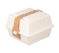 Hamburger Container, Food Storage Box, 5.12x5.12x3.74 Inches Reusable Anti-Pressure Durable Lunch Box with Lid, Picnic Meal Case for Outdoor Sandwiches Pastries, Sushi, Camping Prep and Takeout Use