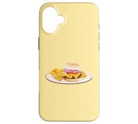 Hamburger e patatine fritte alla American Diner Custodia per iPhone 16 Plus