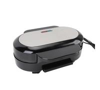 Hamburger Elettrico per Uova, Padella Antiaderente con Impugnatura Safe Touch per Friggere Uova, Hamburger, Pancake o Bistecche, Materiale ABS in Alluminio (Spina europea 220V)