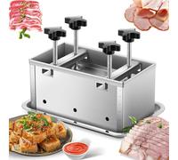 Hamburger Patty Maker, pressa per carne in acciaio inox con doppia vite