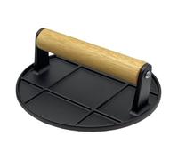Hamburger Press 6,3 pollici, rotondo griddle pancetta con impugnatura