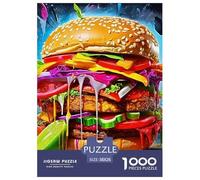 Hamburger Puzzle Da 1000 Pezzi Per Adulti E Ragazzi Jigsaw Gigante Multicolore Moderno Educativi Compleanno Travel Gift Qualità Premium 38x26cm/1000pcs