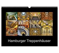 Hamburger Treppenhäuser (Wandkalender 2026 DIN A3 quer), CALVENDO Monatskalender: Prachtvolle Innenansichten bedeutender Hamburger Immobilien