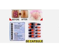 Hamdoroid Ayurvedic 50 capsule emorroidi e pile sollievo dal dolore prurito g...