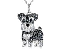 Hameadner Collana Uomo Donna Gioielli Ciondolo Pendente Necklace Collana per Donna Gioielli Accessori Schnauzer