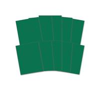 Hamelin Quaderno formato A5, 48 pagine, verde scuro, confezione da 10 pezzi, a righe da 8 mm, con margine (22,9 x 17,8 cm)