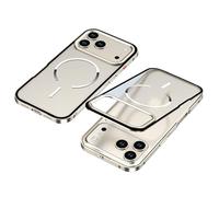 HAMEXLN Custodia Magnetica per iPhone 17 PRO Max/17 PRO/Air/17, Sottile Dissipazione del Calore Cover Protettiva Traslucida Custodia Antiurto,Grigio,17 PRO Max