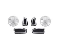 HAMFISTB Striscia Rivestimento Auto 6 Pezzi ABS Copertura Pulsante Regolazione Sedile Dell'auto per Alfa per Romeo per Giulia per Stelvio 2017 2018 2019 2020 Accessori Interni
