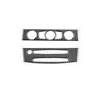 HAMFISTB Striscia Rivestimento Auto per BMW Serie 5 E60 2004 2005 2006 2007 2008 2009 2010 Adesivi per Pannello di Controllo CD Aria Condizionata in Fibra di Carbonio(Type D)