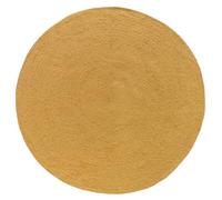 HAMID Tappeto da Interno/Esterno in PET Riciclato - Lavabile e Impermeabile - Ecologico e Sostenibile - Perfetto per Terrazza, Giardino o Soggiorno (120x120cm, Ocra)