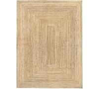 HAMID - Tappeto di Iuta Alhambra Colore Naturale, Tappeti 100% Fibra di Iuta, Intrecciato a Mano, Tappeti per Soggiorno, Sala da Pranzo, Camera da Letto, Corridoi (300x400cm)