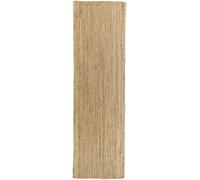 HAMID - Tappeto di Iuta Alhambra Colore Naturale, Tappeti 100% Fibra di Iuta, Intrecciato a Mano, Tappeti per Soggiorno, Sala da Pranzo, Camera da Letto, Corridoi (80x250cm)