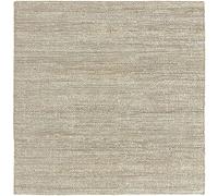 HAMID - Tappeto Giralda di Juta 100% Fibra di Iuta Naturale, Tappeti di Iuta Tappeto Morbido e Alta Resistenza, Tessuto a Mano, Soggiorno, Sala da Pranzo, Camera da Letto Tappet, Bianco (200x200cm)