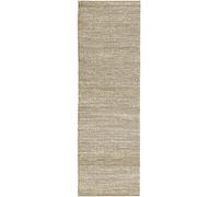 HAMID - Tappeto Giralda di Juta 100% Fibra di Iuta Naturale, Tappeti di Iuta Tappeto Morbido e Alta Resistenza, Tessuto a Mano, Soggiorno, Sala da Pranzo, Camera da Letto Tappeto, Bianco (250x80cm)