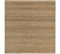HAMID - Tappeto Giralda di Juta 100% Fibra di Iuta Naturale - Tappeto Morbido e ad Alta Resistenza - Tessuto a Mano - Soggiorno, Sala da Pranzo, Camera da Letto Tappeto - Naturale (200x200cm)
