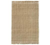 HAMID Tappeto in iuta naturale Siena - tessuto a mano, ecologico e biodegradabile, morbido e resistente, stile artigianale per soggiorno, camera da letto o corridoio (230 x 160 cm)