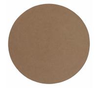 HAMID Tappeto rotondo per interni/esterni Nansa, in PET riciclato - Lavabile e impermeabile - Ecologico e sostenibile - Ideale per patio, giardino o soggiorno (200x200 cm, Marrone)