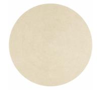 HAMID Tappeto rotondo per interni/esterni Nansa, in PET riciclato, lavabile e resistente all'acqua, ecologico e sostenibile, ideale per patio, giardino o soggiorno (200x200 cm, crema)