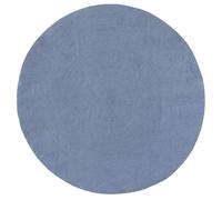 HAMID Tappeto rotondo per interni/esterni Nansa, in PET riciclato - Lavabile e Resistente all'acqua, ecologico e sostenibile, ideale per patio, giardino o soggiorno (200x200 cm, blu)