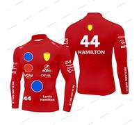 Hamilton 44 T-shirt a compressione con collo a lupetto per uomo Sport all'aria aperta da corsa Top ad asciugatura rapida Charles Leclerc 16 T-shirt elastica a maniche lunghe