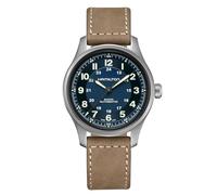 Hamilton H70545540 - Orologio automatico da uomo, in titanio, colore: blu, cinghia