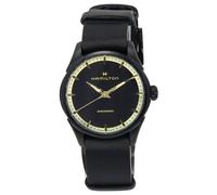 Hamilton Jazzmaster Cinturino in Pelle Quadrante Nero H32255730 Orologio Unisex