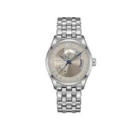Hamilton Jazzmaster Open Heart Orologio automatico da uomo, cassa in acciaio inossidabile da 42 mm, svizzero, quadrante beige, orologio analogico da polso impermeabile fino a 50 m, vetro zaffiro