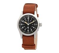 Hamilton Khaki Field Hand Wind Black Dial Orologio da uomo H69439531, Marrone, 38 mm, Meccanico