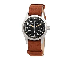 Hamilton Khaki Field Hand Wind Black Dial Orologio da uomo H69439531, Marrone, 38 mm, Meccanico