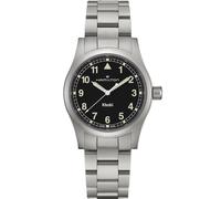 Hamilton Khaki Field Quartz H69401130 Men's Watch - 38mm Stainless Steel Case, Black Dial, Metal Bracelet