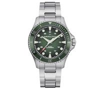 Hamilton Khaki Navy Scuba Auto Uomo Verde Orologio H82525160, Bracciale