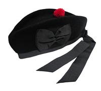 Hamilton Kilts Cappello da Piffera di Lana Scozzese Glengarry per Kilt a Zampa di Banda dell'Esercito, 58